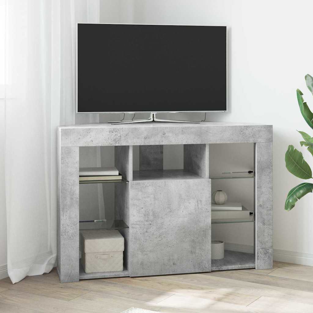 Nurgas LED TV kapp 100x40x68cm Betoonhall Tehispuit
