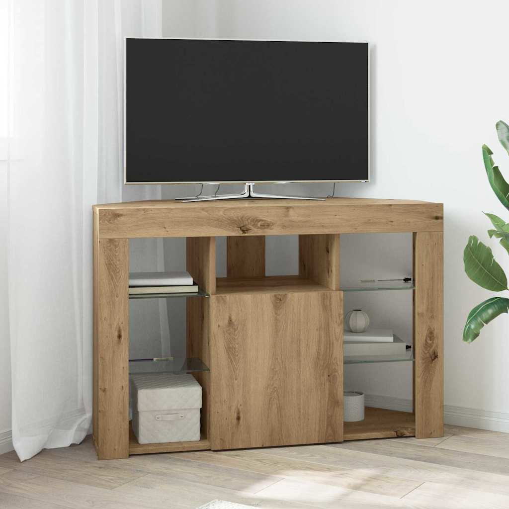 Nurgas LED TV kapp 100x40x68cm Käsitööpuu Tehispuit