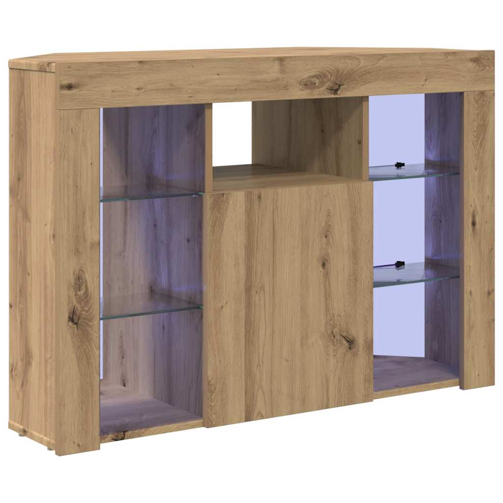 Nurgas LED TV kapp 100x40x68cm Käsitööpuu Tehispuit