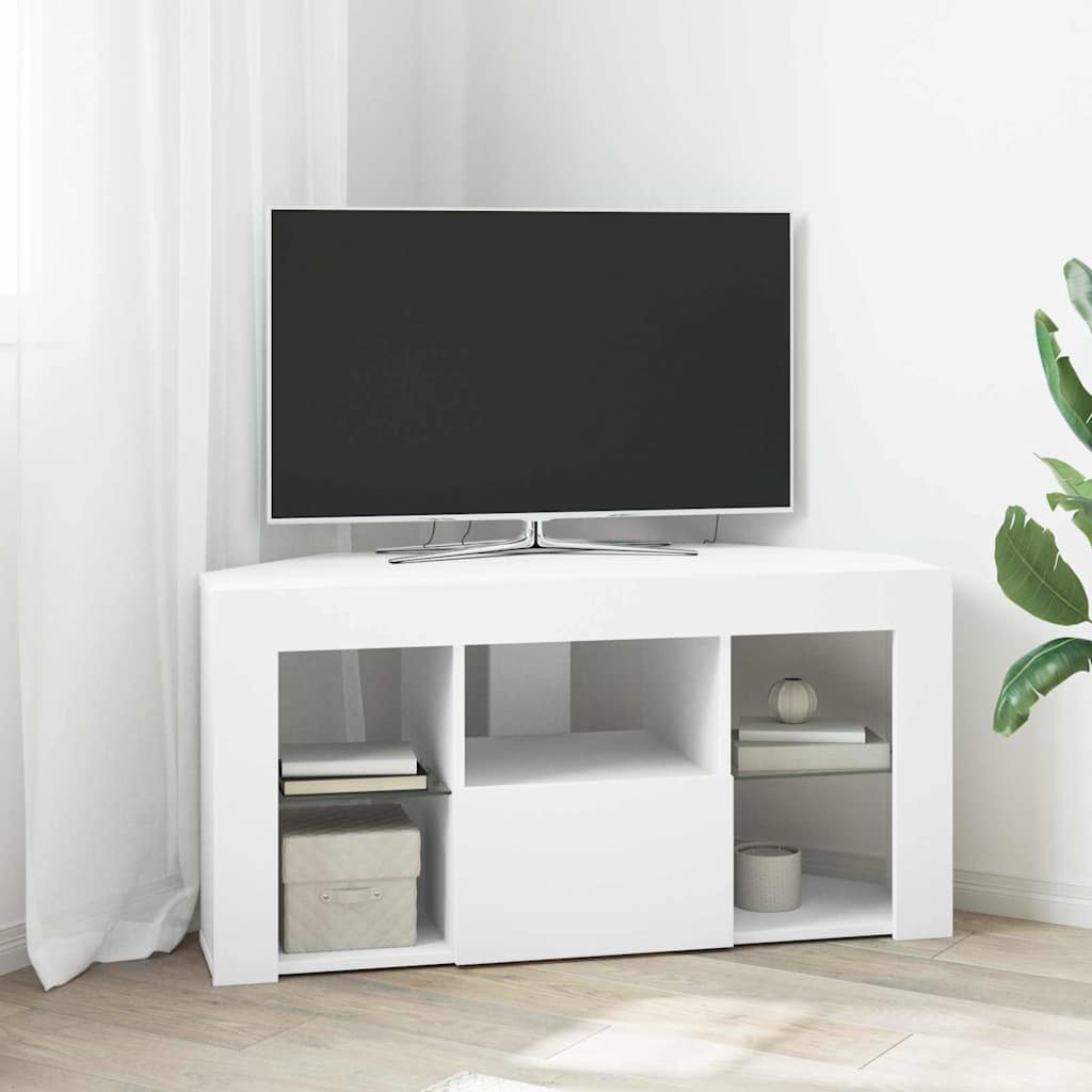 Nurgas LED TV kapp 100 x 40 x 50 cm Valge Tehispuit