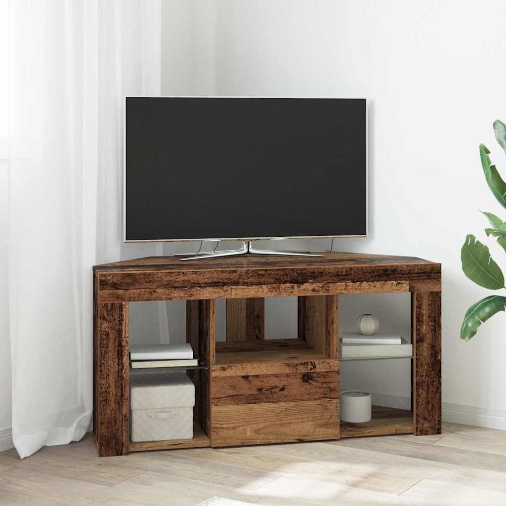Nurgas LED TV kapp 100 x 40 x 50 cm Vana puit Tehispuit