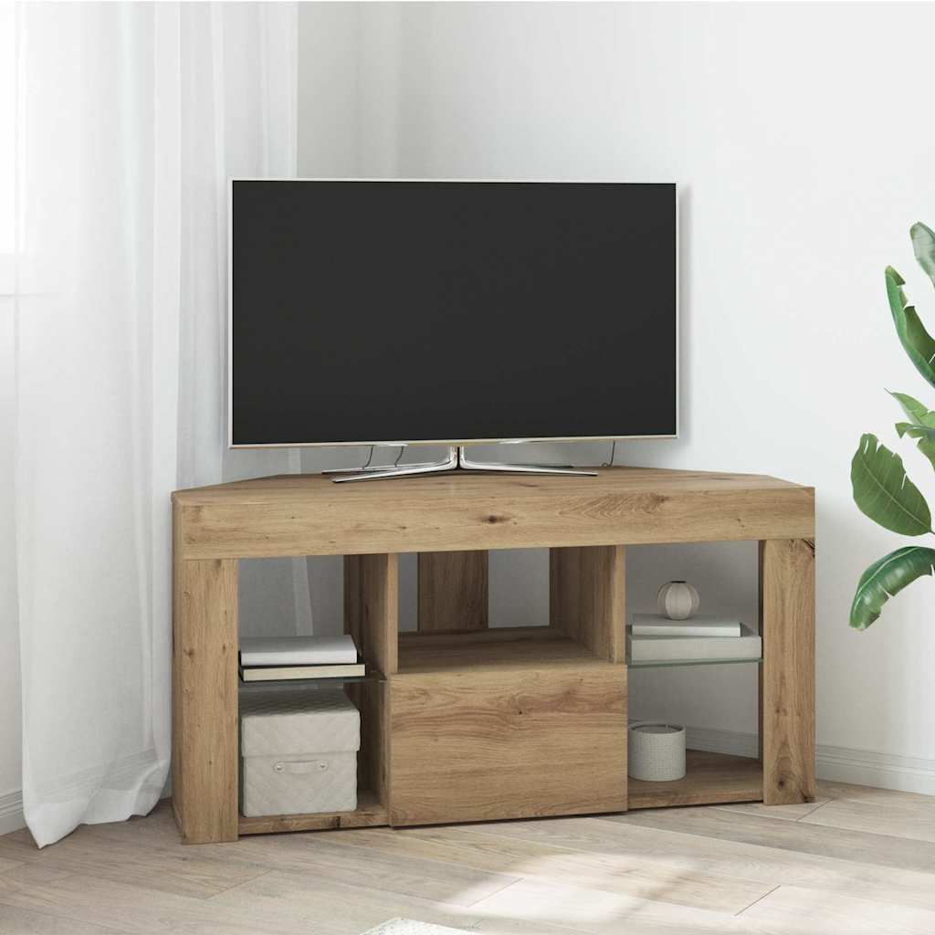 Nurgas LED TV kapp 100 x 40 x 50 cm Käsitööpuu Tehispuit
