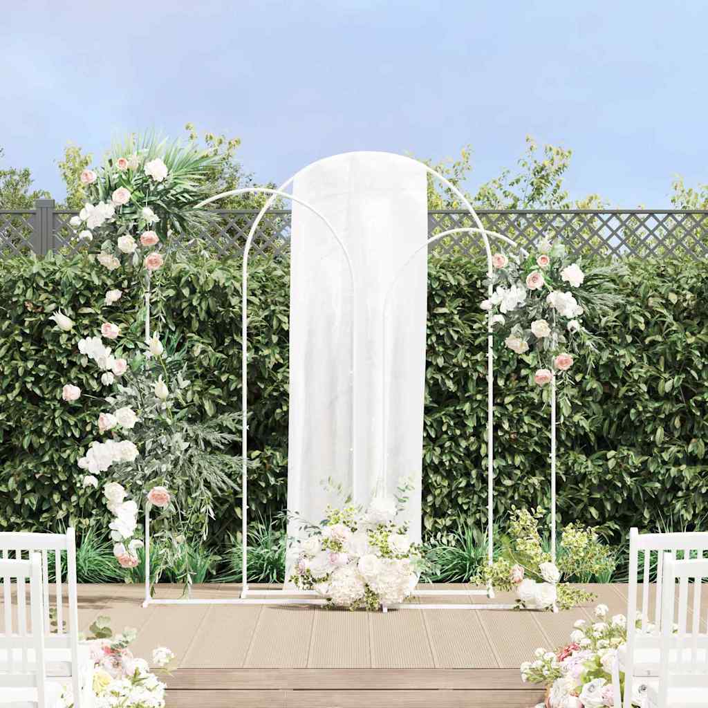 Pulma kaar 3 tk Valge 120 x 40 x 217 cm Teras