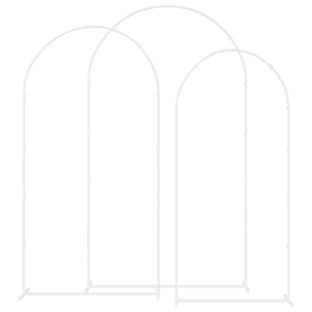 Pulma kaar 3 tk Valge 120 x 40 x 217 cm Teras