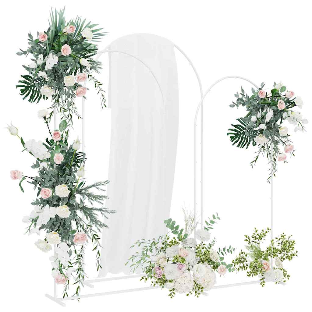 Pulma kaar 3 tk Valge 120 x 40 x 217 cm Teras