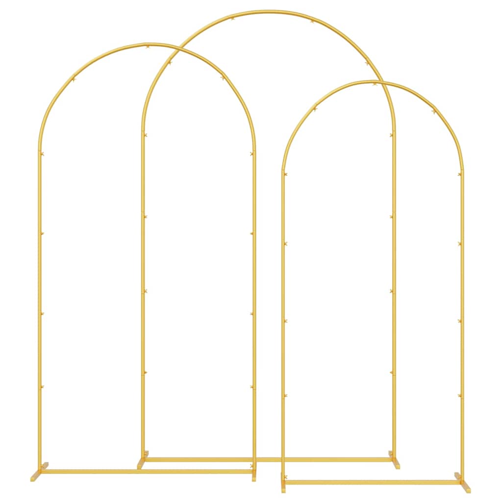 Pulma kaar 3 tk Kuldne 120 x 40 x 217 cm Teras