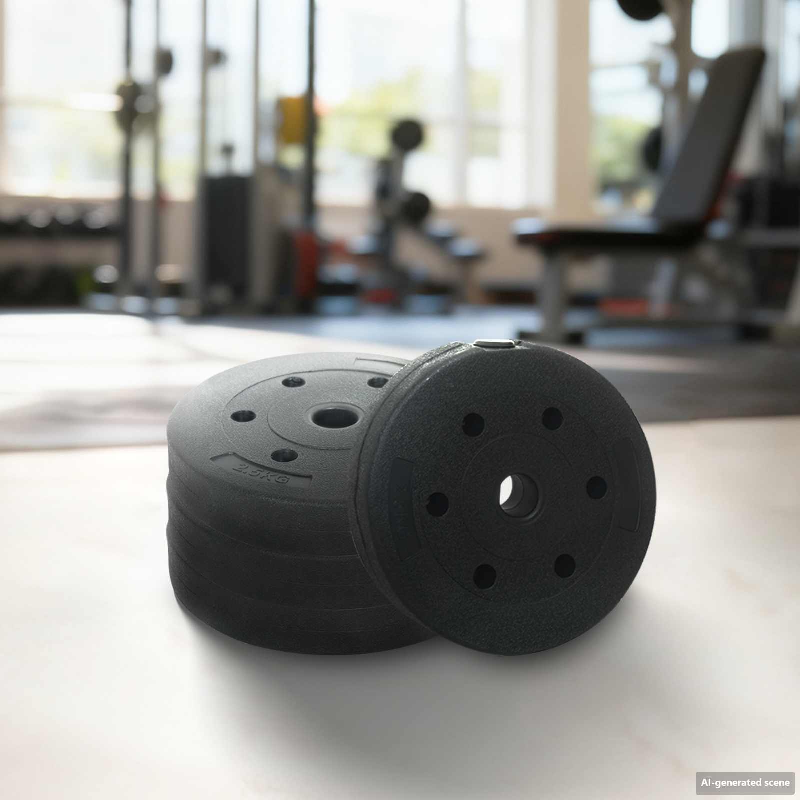4-in-1 hantli komplekt 30kg Must ja punane Cement ja Raudsavi