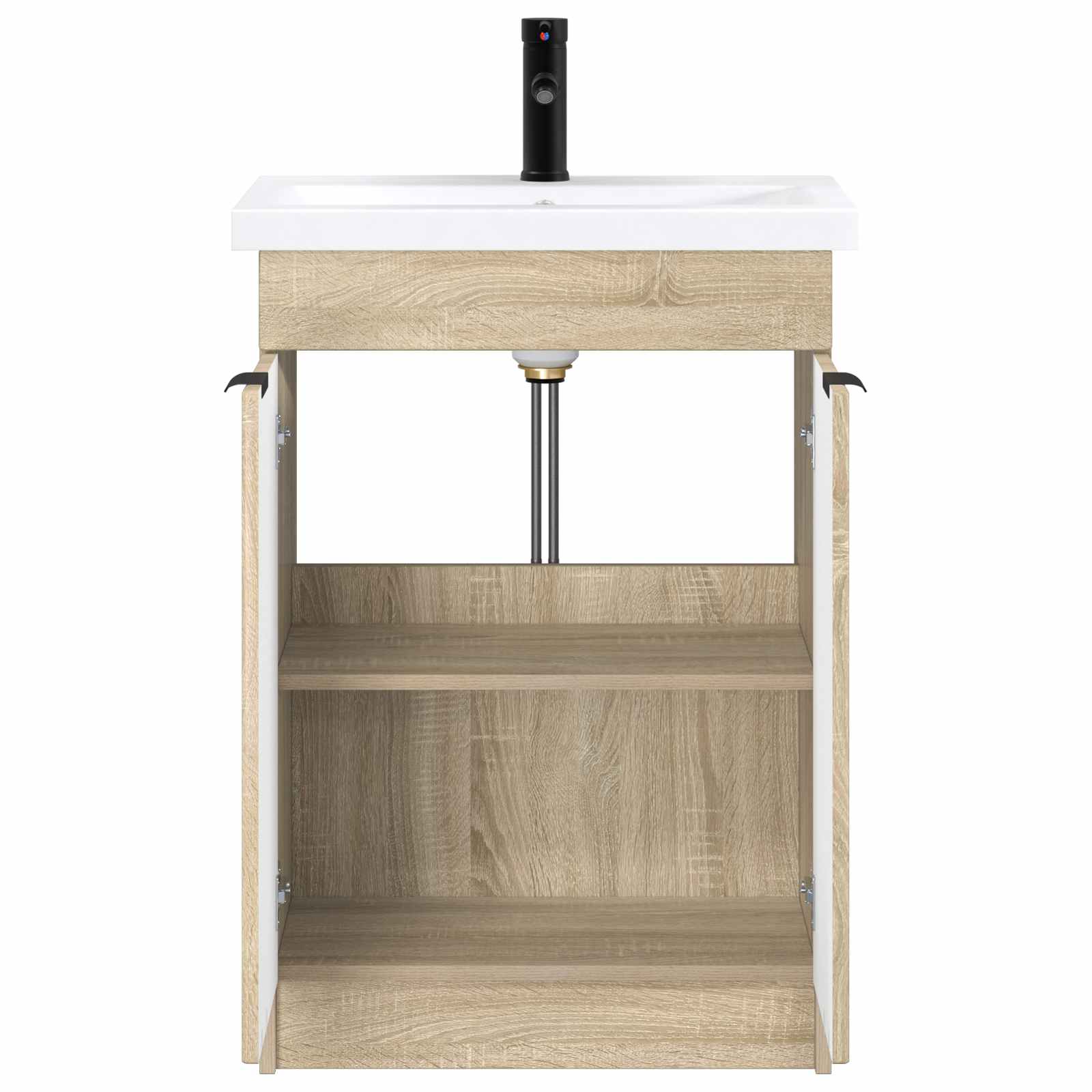 Vannitoa mööbleset Sonoma tamm 56 x 37,5 x 81 cm Tehispuit