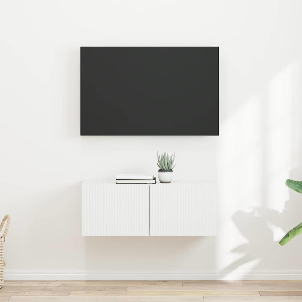 TV Seina Kapp 2 tk Valge Tehispuit