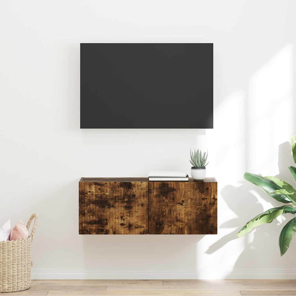 TV Seina Kapp 78,5 x 30 x 29,5 cm Suitsutatud tamm Tehispuit