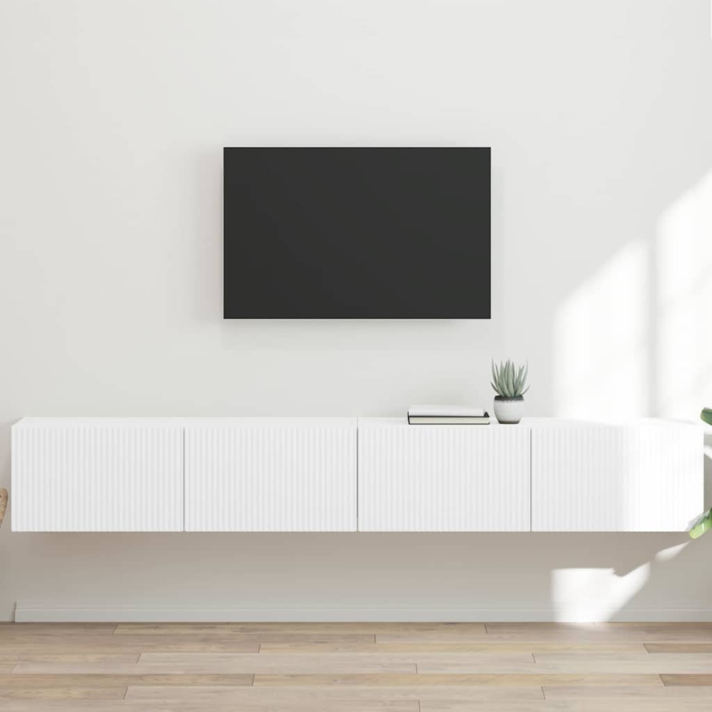 TV Seina Kapp 2 tk Valge Tehispuit