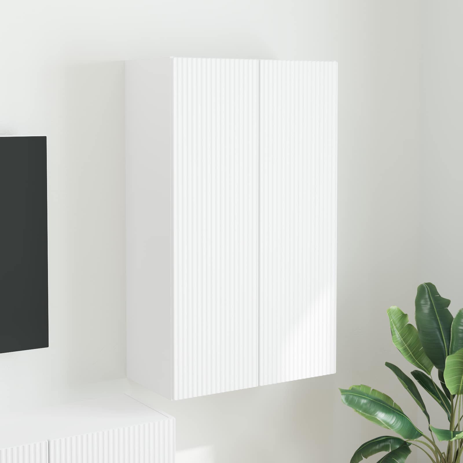 TV Seina Kapp 59,5 x 31 x 100 cm Valge Tehispuit