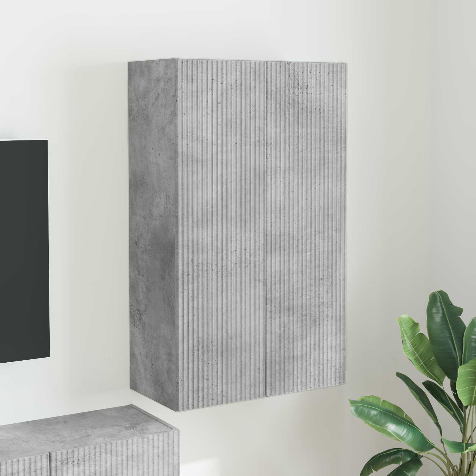 TV Seina Kapp 59,5 x 31 x 100 cm Betoonhall Tehispuit