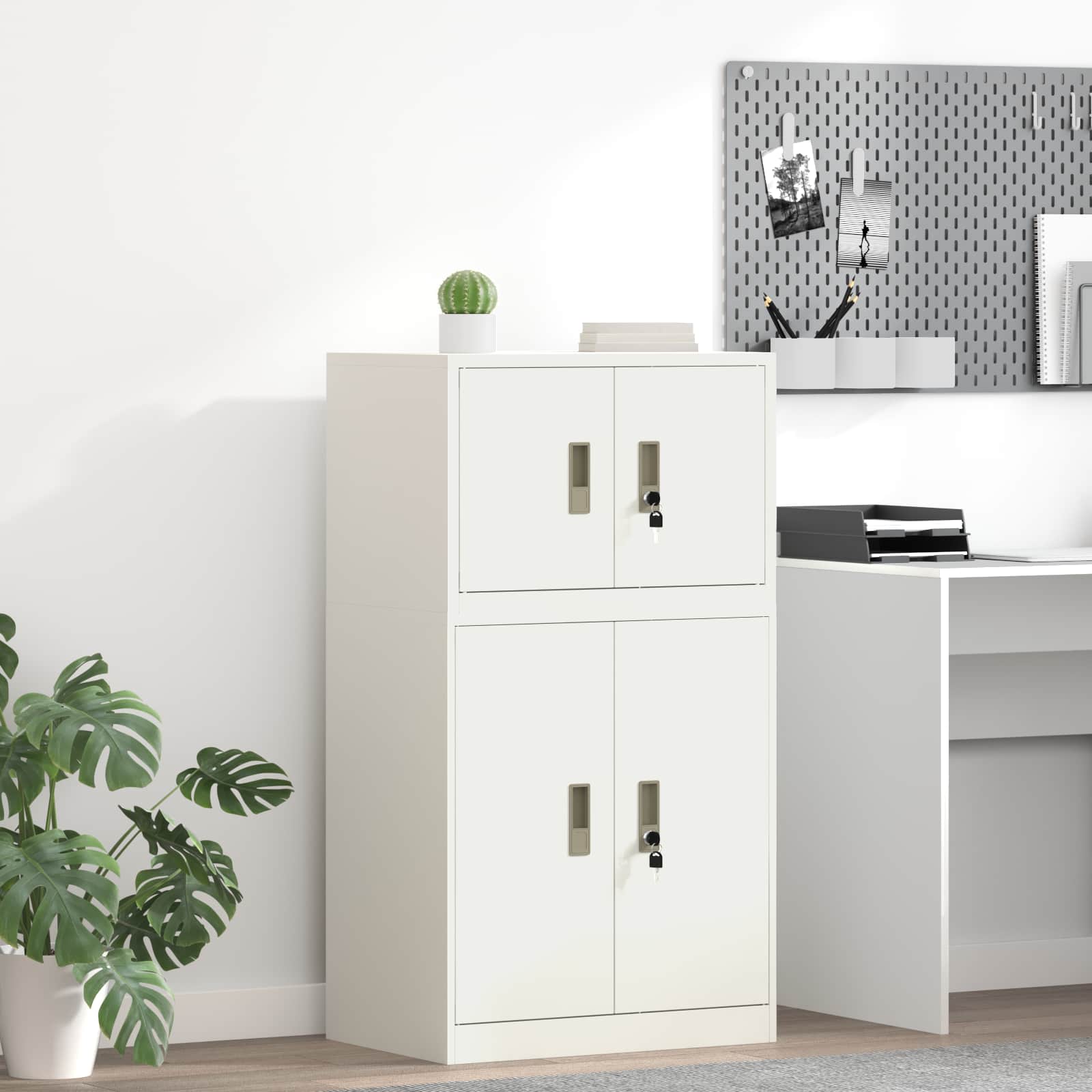 Hoiukapp Valge 60 x 40 x 40 cm Teras
