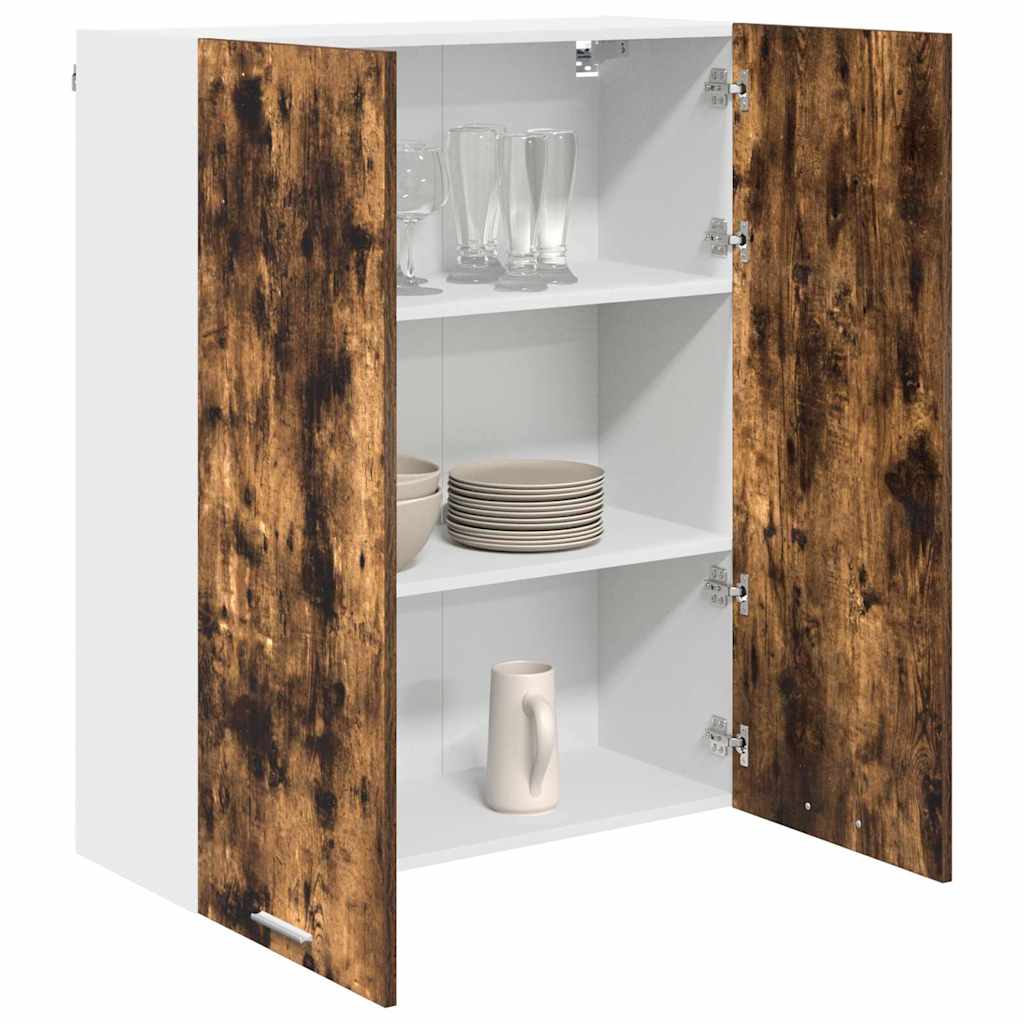 Seinakapp Suitsetatud tamm 80 x 31 x 100 cm Tehispuit