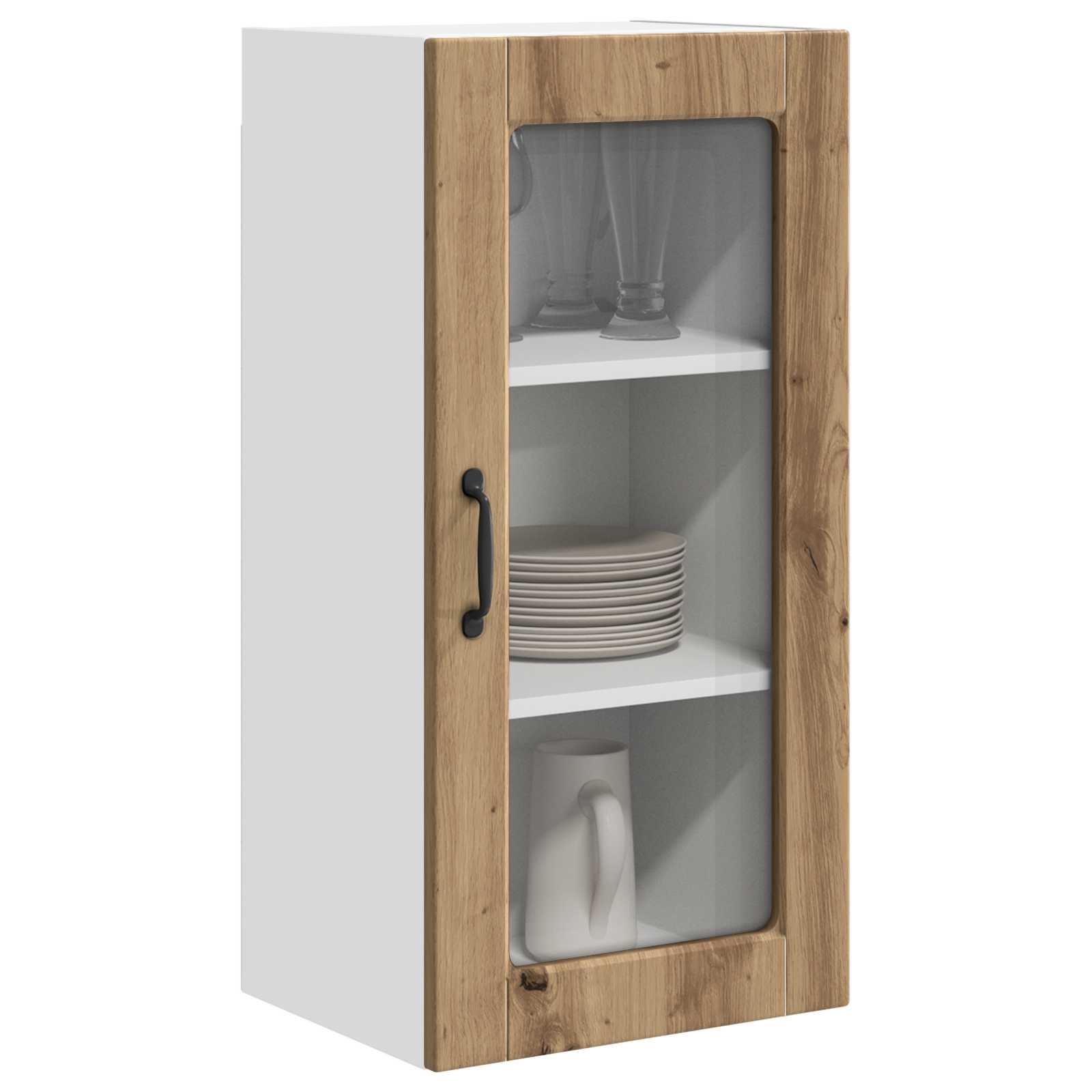 Seinaklaasikapp LUCCA 2 tk Artisan tamm Tehispuit