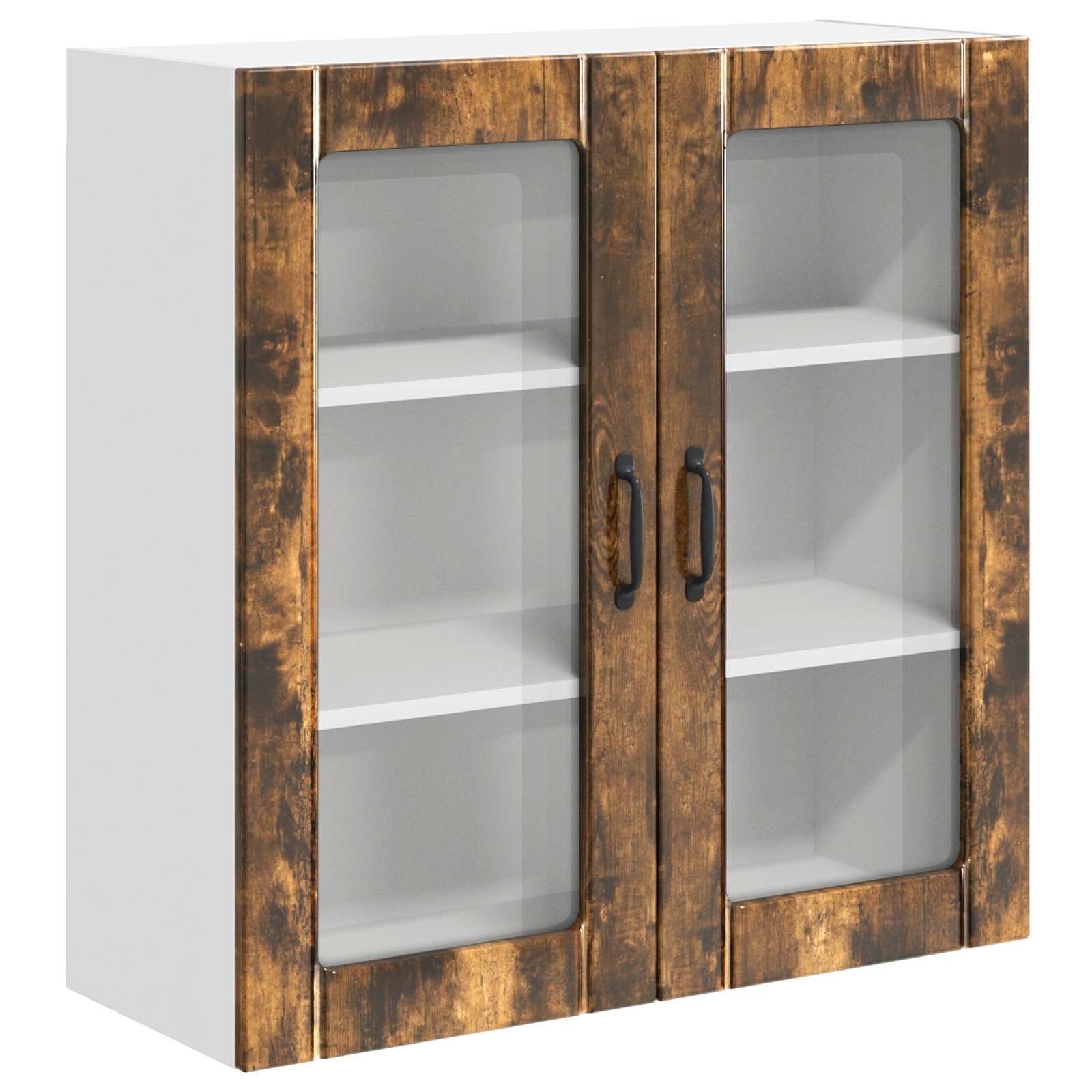 Seinaklaasikapp LUCCA Suitsutatud tamm 80 x 31 x 80 cm