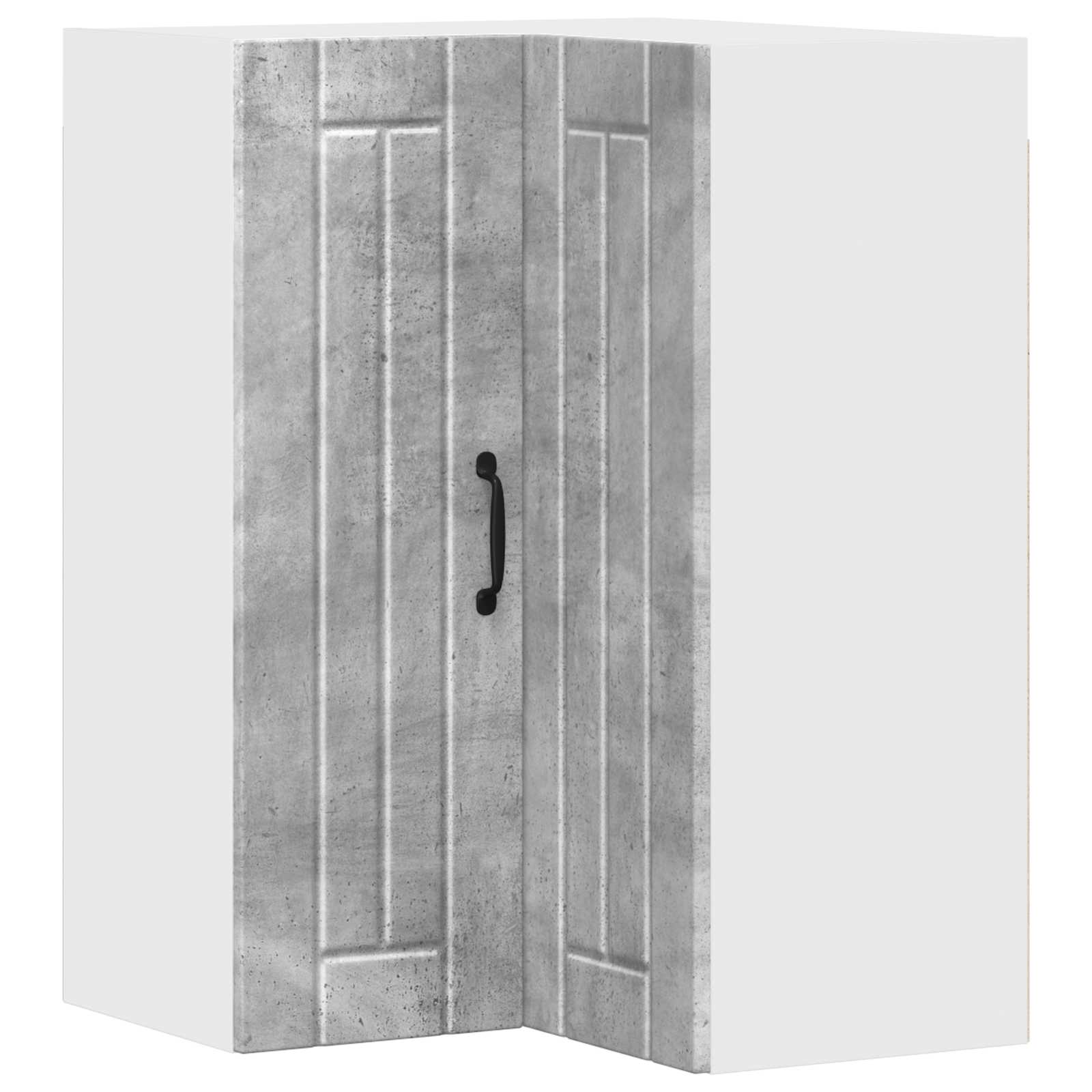 Seinaja nurkade kapp LUCCA Betoonhall 57 x 57 x 80 cm Tehispuit