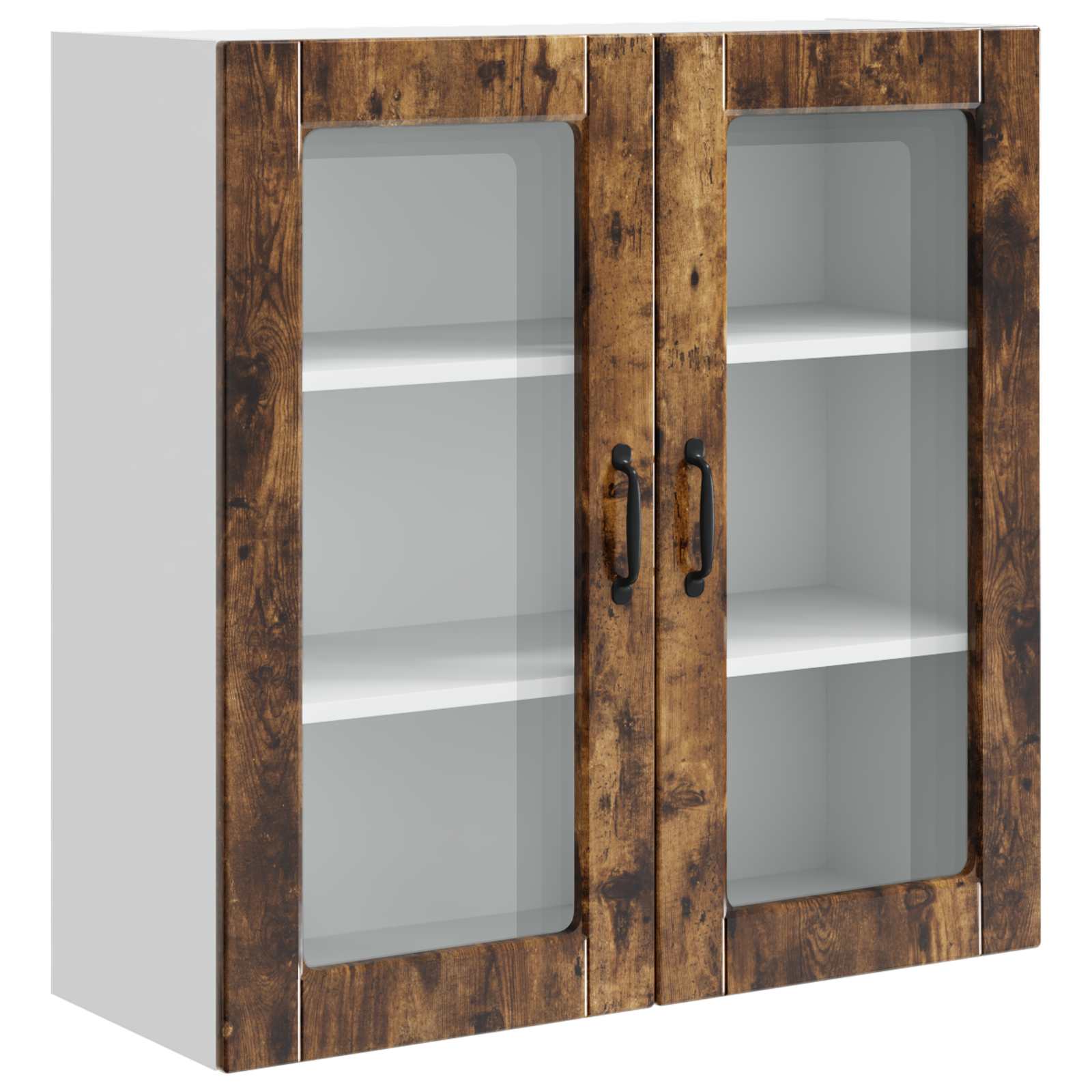 Seinaklaasikapp PORTO Suitsetatud tamm 80 x 31 x 80 cm