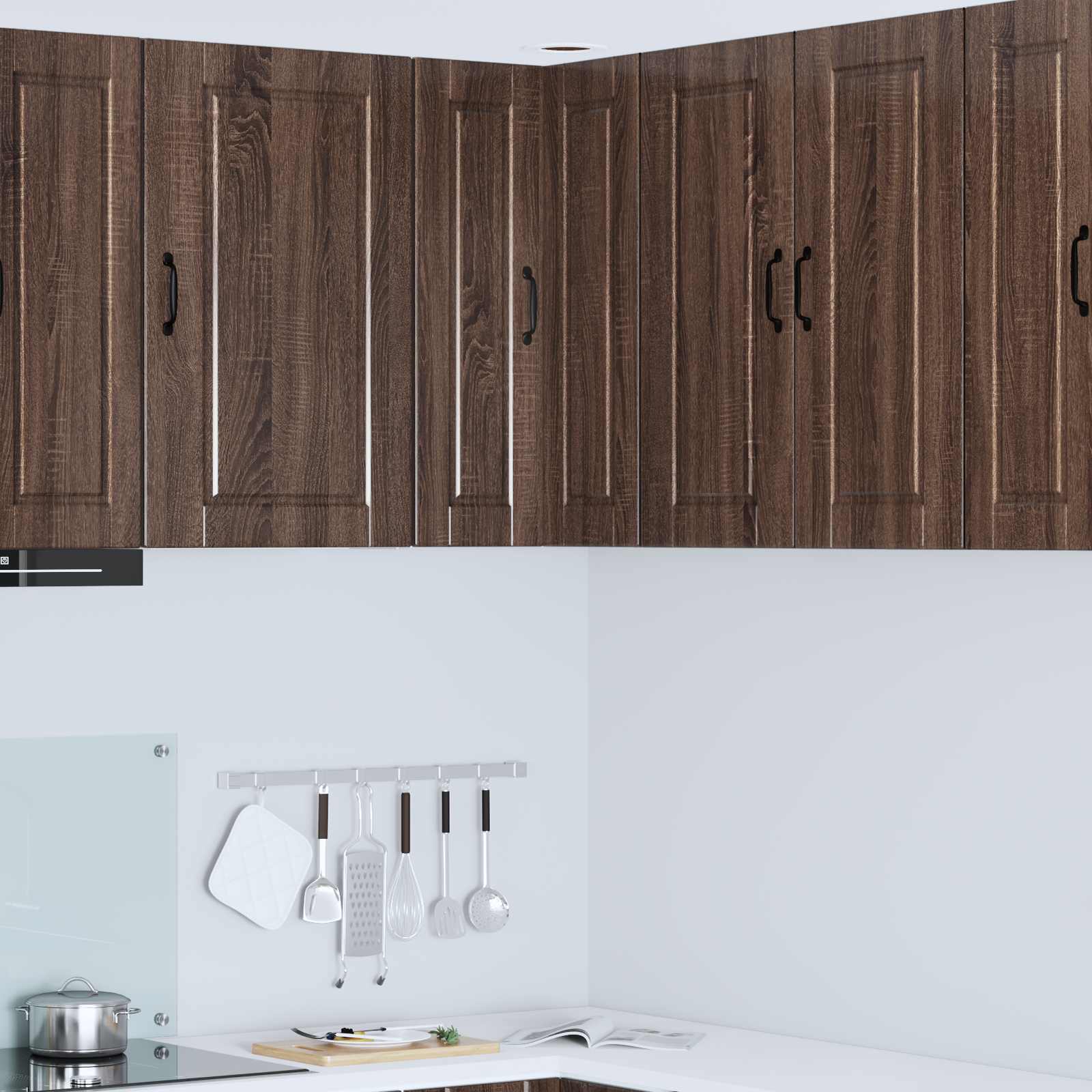 Seinaja nurkade kapp PORTO Pruun tamme 57 x 57 x 80 cm