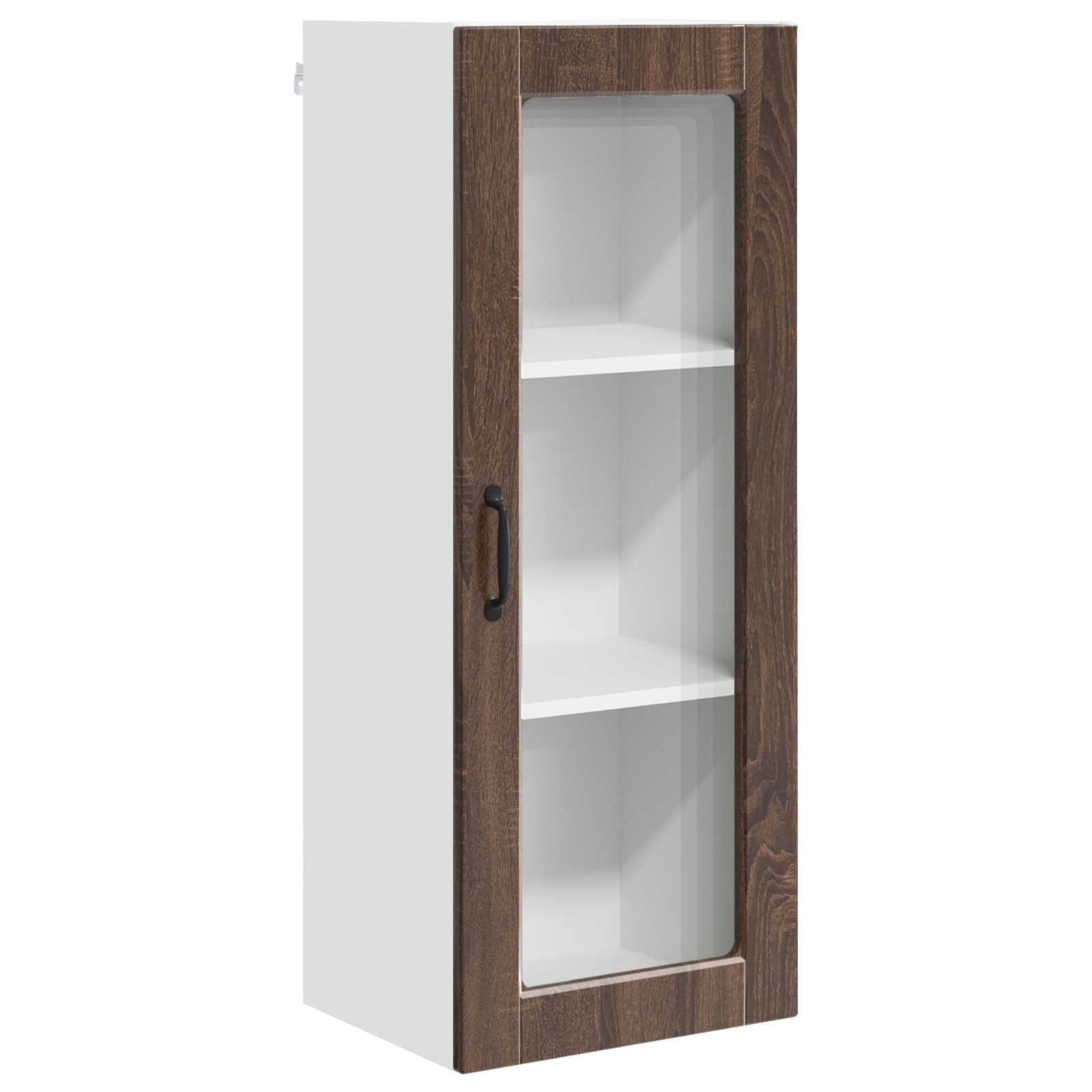 Seinaklaasikapp PORTO Pruun tamme 40 x 31 x 100 cm Tehispuit
