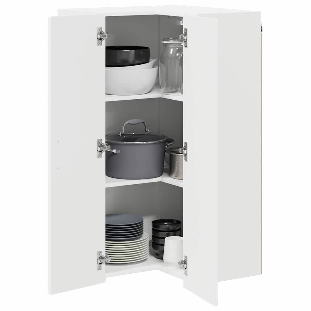 Seinaja nurkade kapp PORTO Valge 57 x 57 x 100 cm Tehispuit