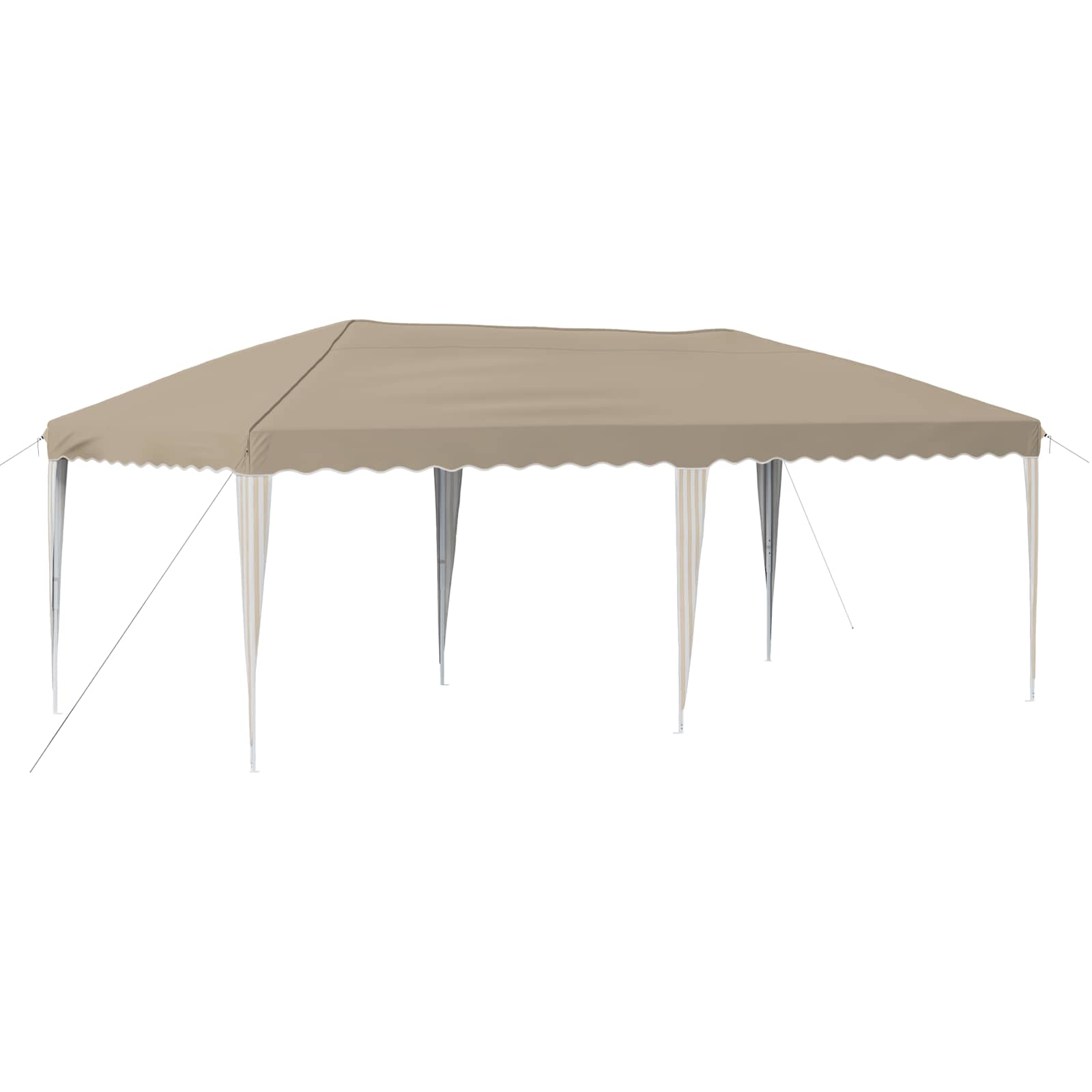 Ühepuuline peotelk 575 x 290 x 245 cm Kreemjas