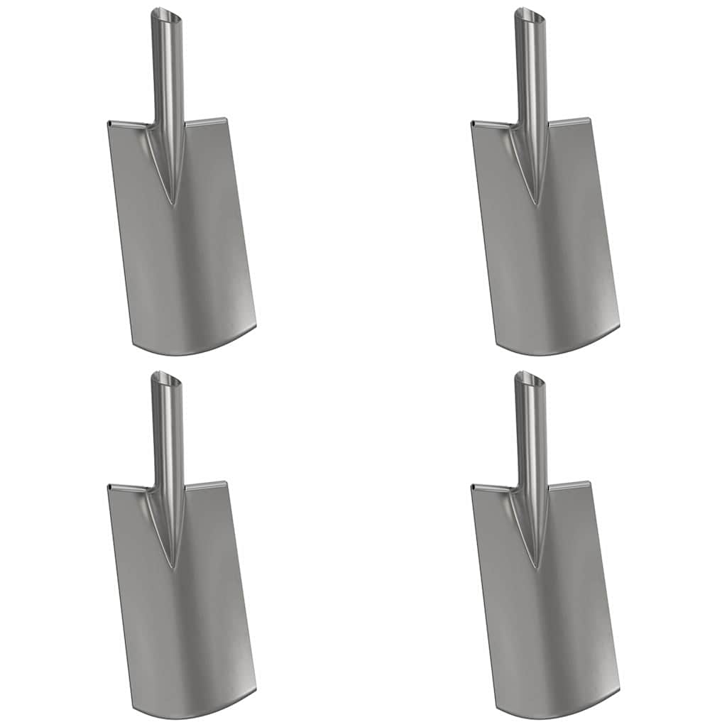 Labida pea 4 tk Hõbedane 43 x 17 cm Pulbervärvitud teras