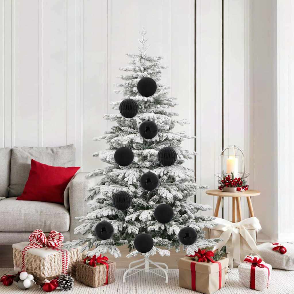 Jõulupallide komplekt XL 9 tk Must Ø 15 cm Plastmass