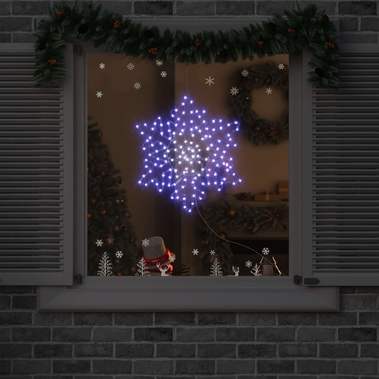 Jõulutäht 156 LED-i Sinine 55.5 x 55.5 x 0.75cm PVC