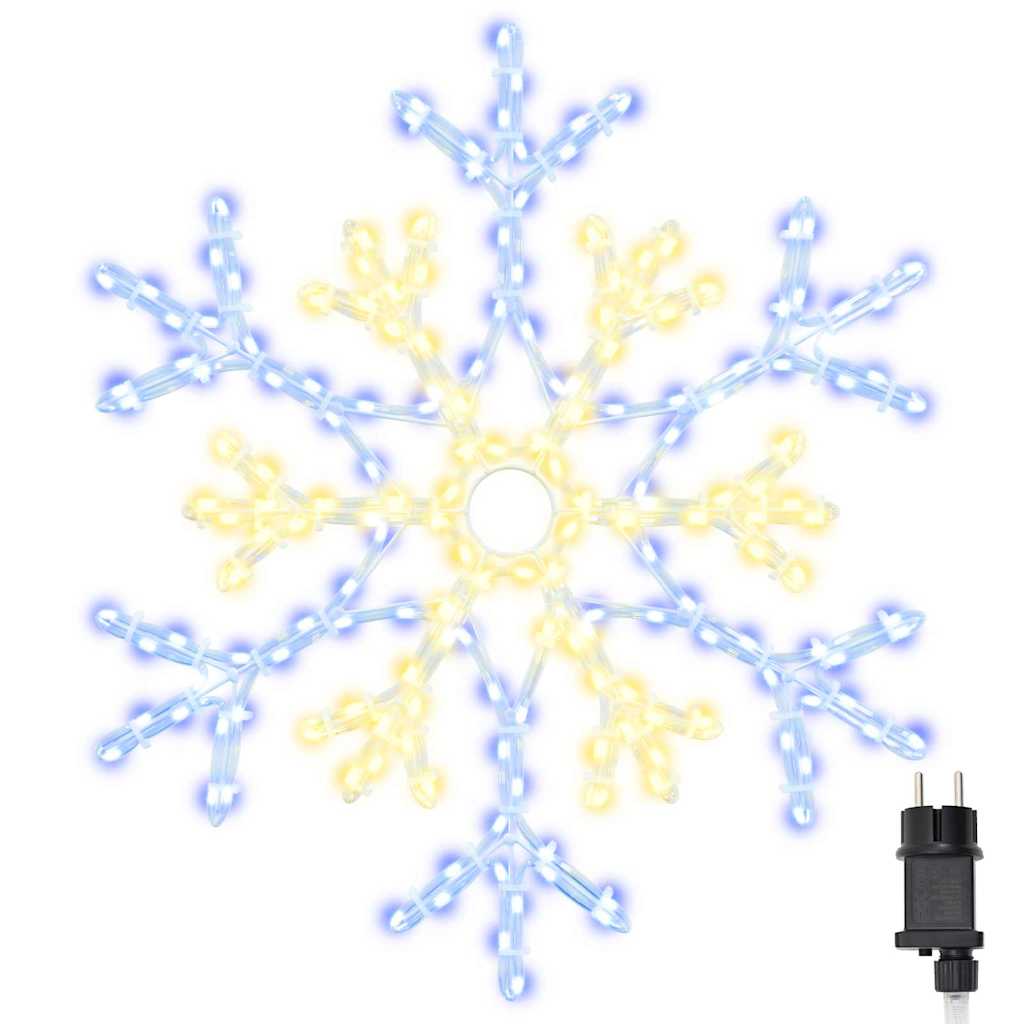 Jõulutäht koos 180 LED-iga Soe valge 56 x 49 x 0.7 cm PVC