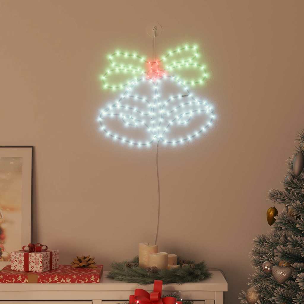 Jõulukell 144 LED-i Mitmevärviline 57 x 47,5 cm PVC