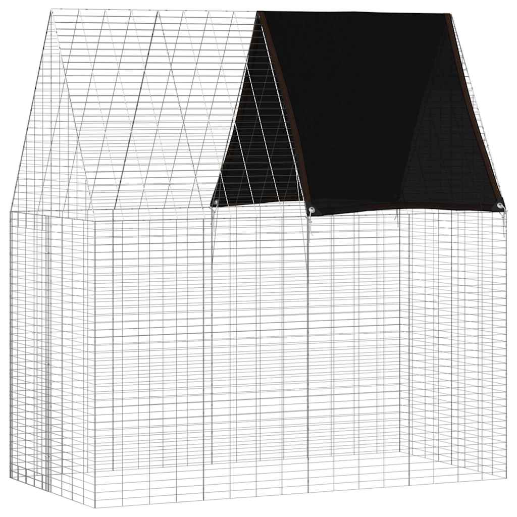Küüliku Aedik Hõbedane 200 x 100 x 210 cm Tsingitud teras