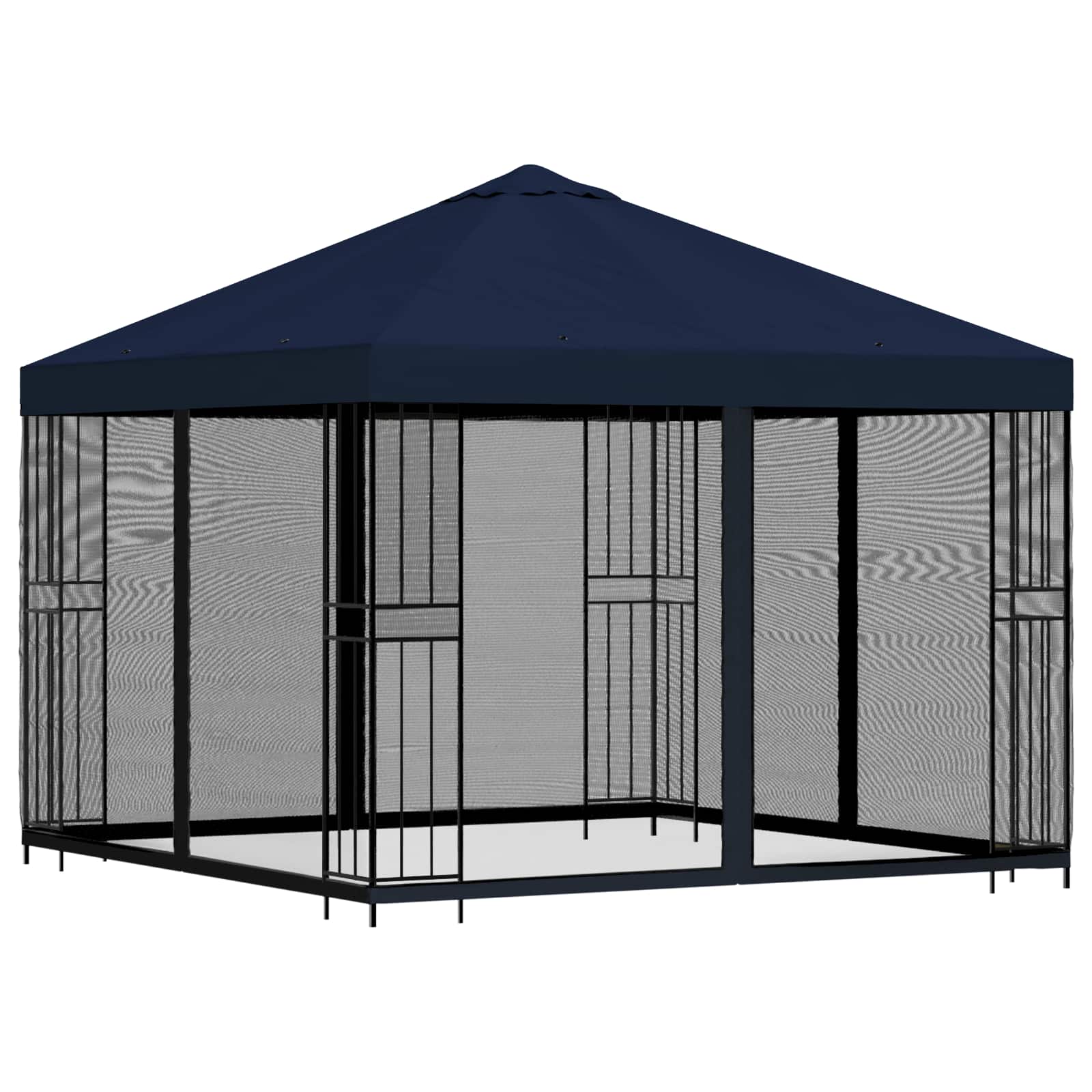 Aia telk külgseintega 3 x 3 m Sinine Polüester ja teras 190 gsm
