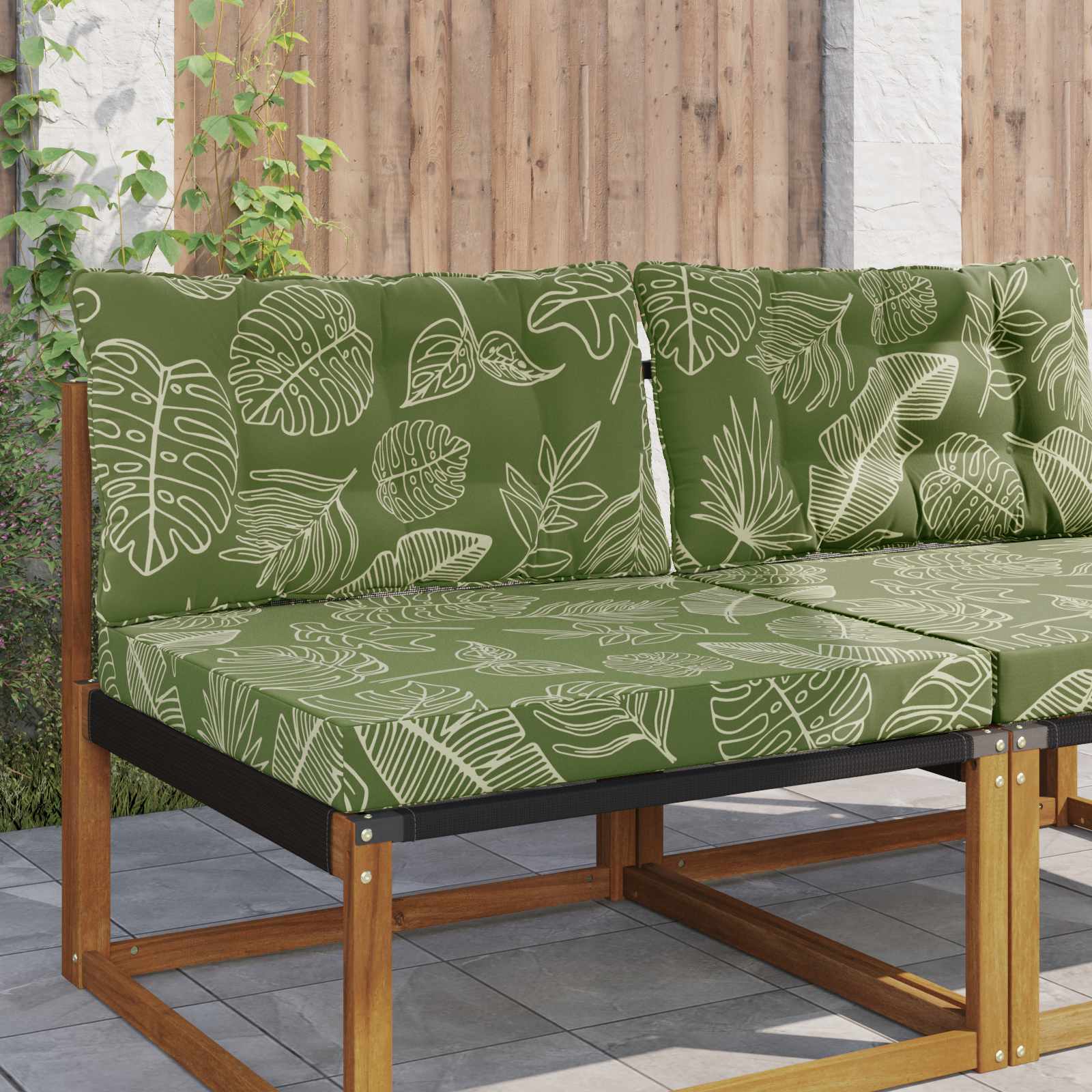 Välimööblitugi patja Polüester Lehe Kujundus 80 x 68,5 cm