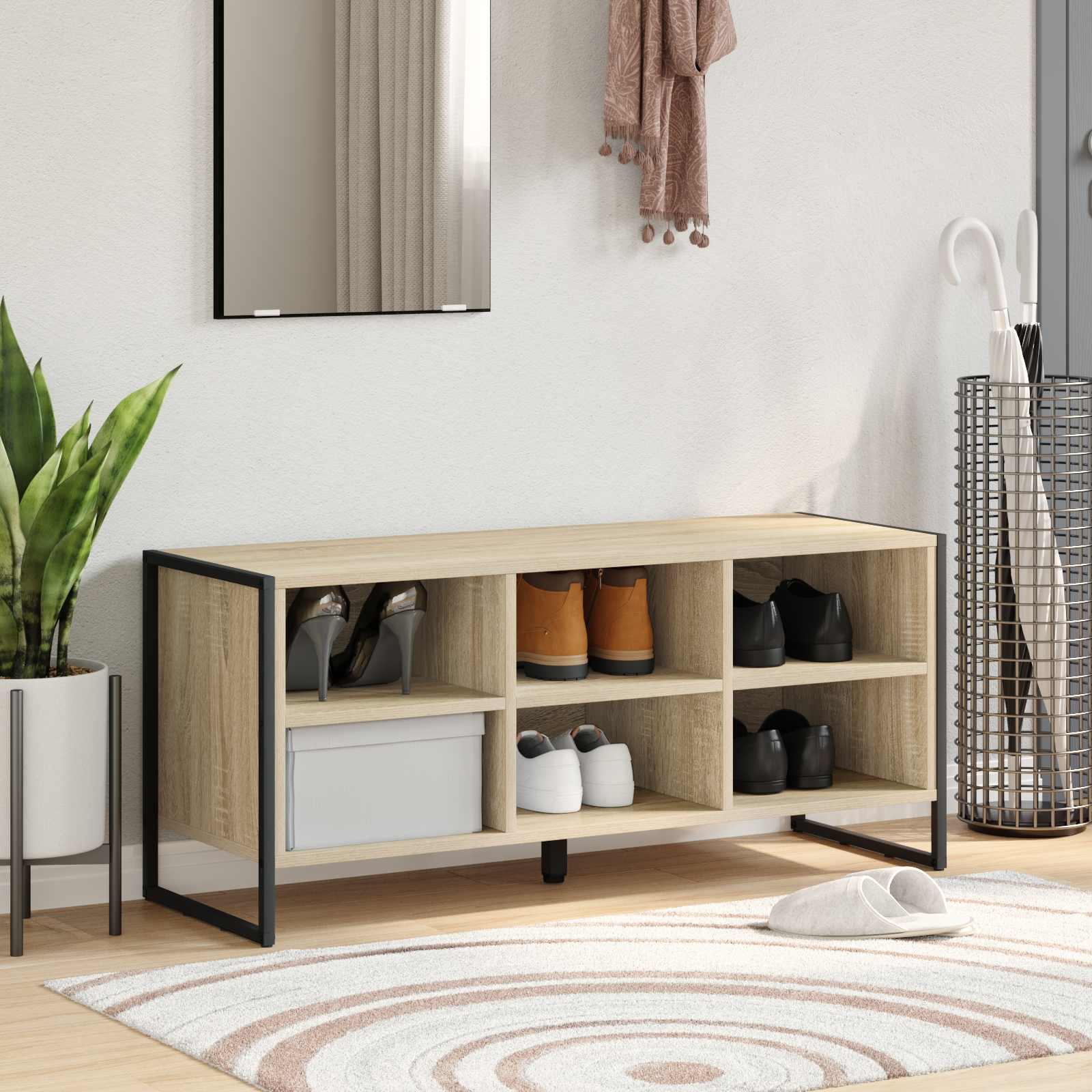 Kinga kapp 100 x 35 x 44 cm Tehispuit Sonoma