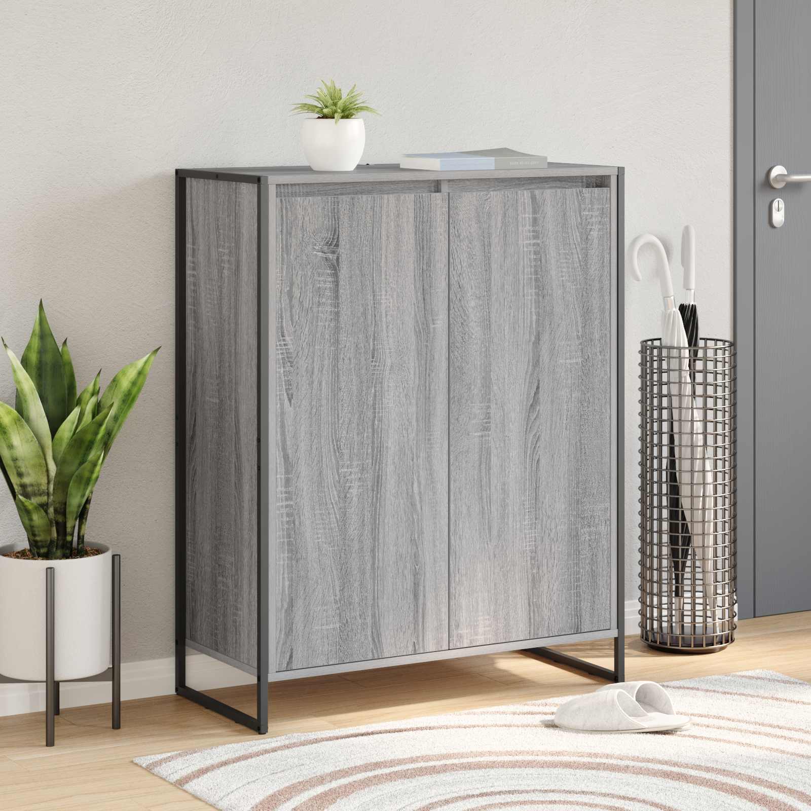 Kinga kapp ladustamisega Hall Sonoma 79 x 36 x 100 cm Tehispuit
