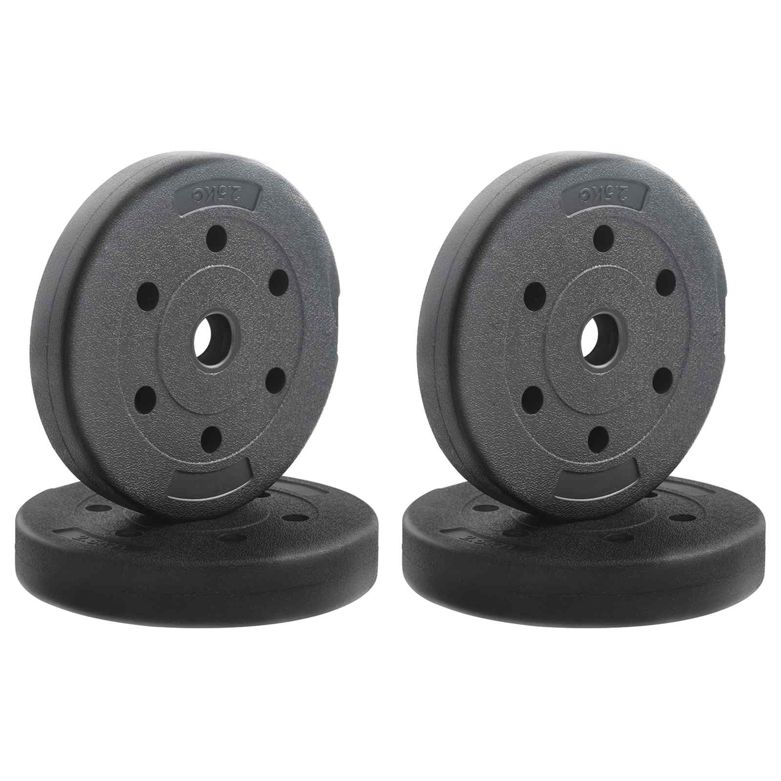 Kaaluplaat 4 tk 10 kg Must Cement ja Raudsavi Ø 21,5 x 3,8 cm