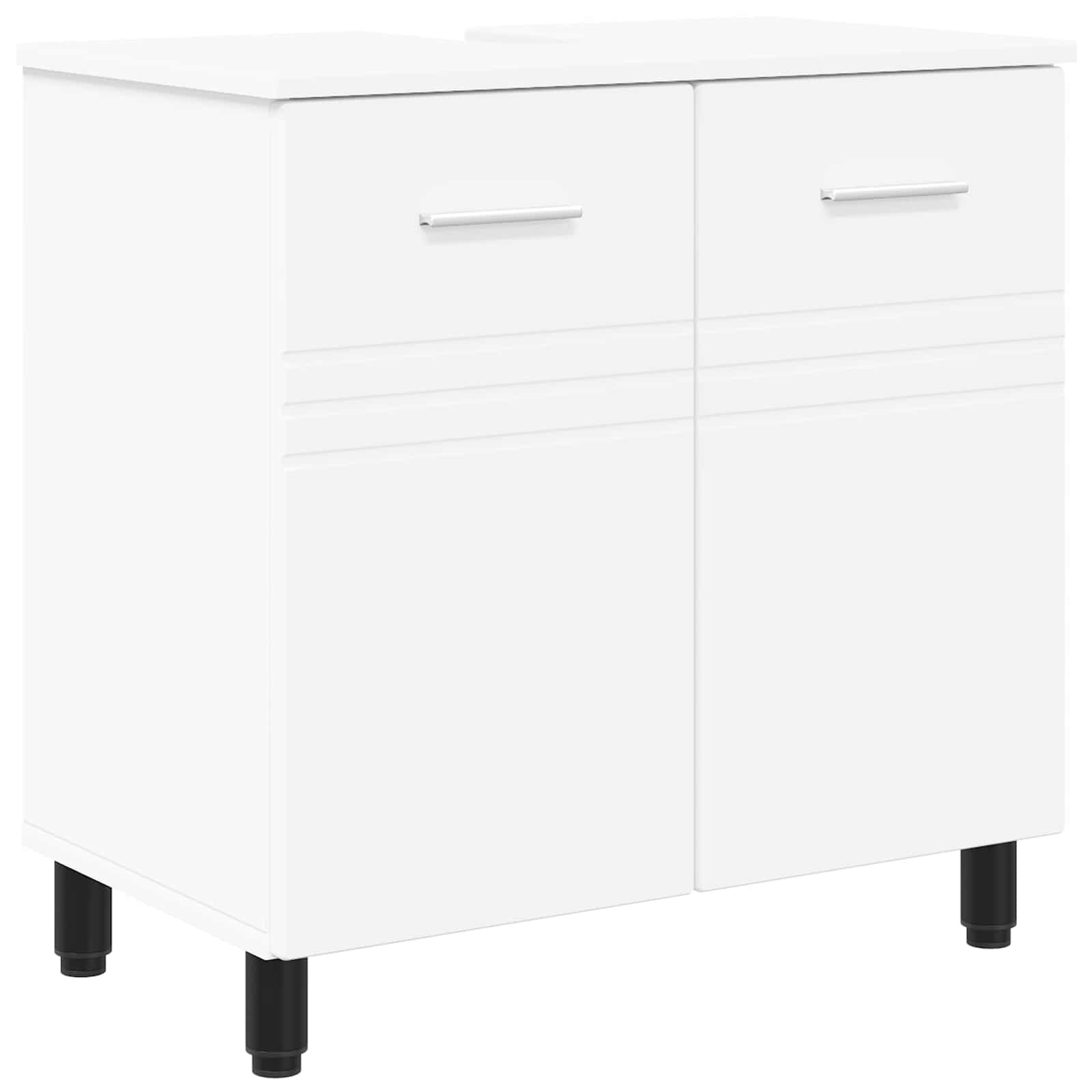 Vannitoa peegelkapid Valge 60 x 35 x 60 cm Tehispuit