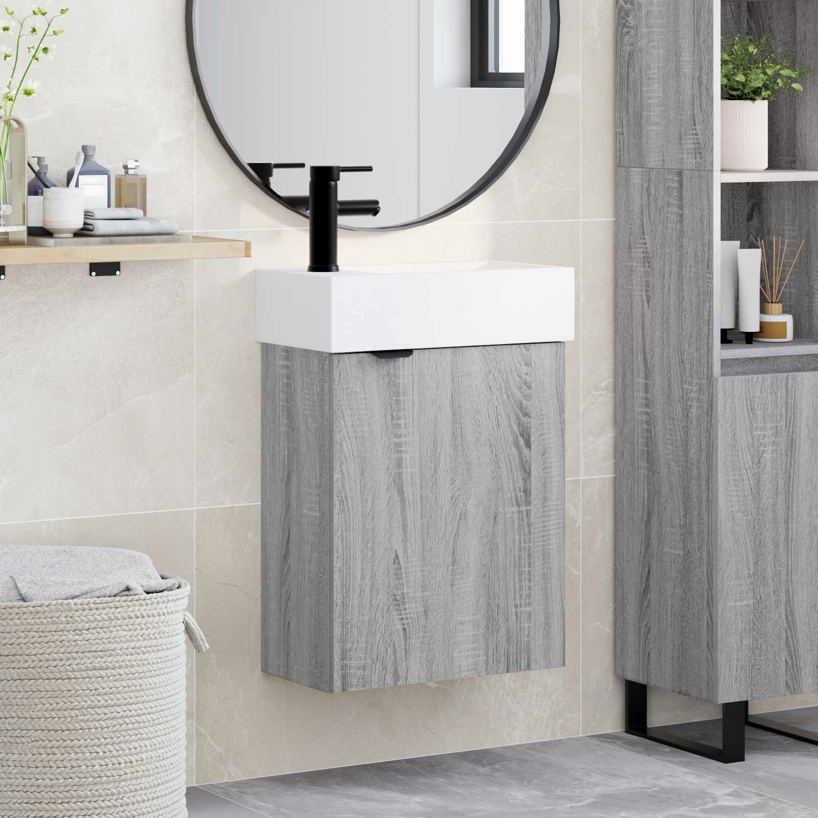 Vannitoa vanity üksus koos segistiga Hall Sonoma