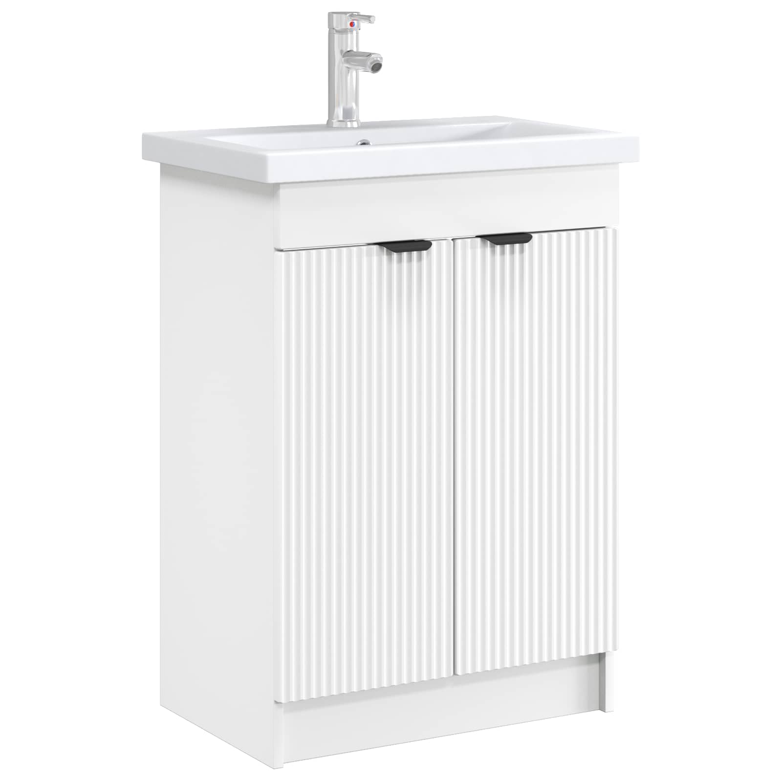 Vannitoa all oleva kraani kapp Valge 56 x 37,5 x 81 cm