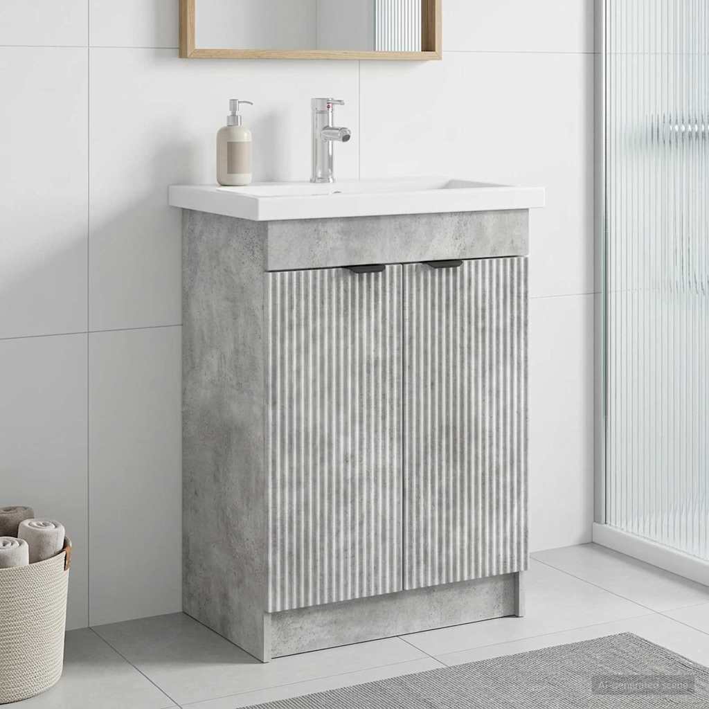 Vannitoa all oleva kraani kapp Betoonhall 56 x 37,5 x 81 cm
