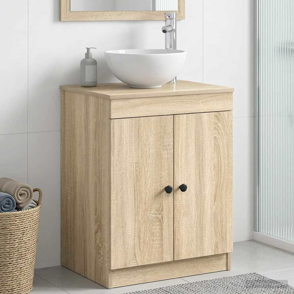 Vannitoa kapp Sonoma tamm 54 x 41 x 70 cm Tehispuit