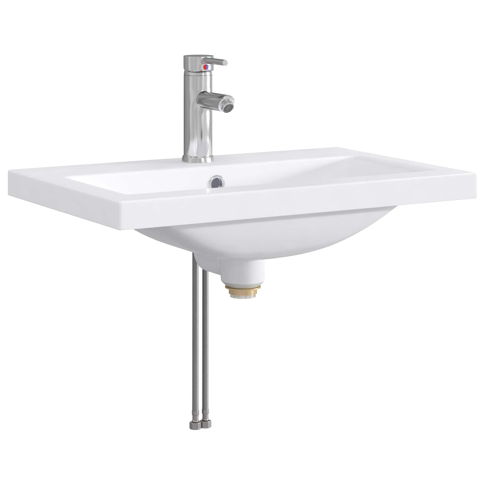 Vannitoa pesu kauss Kroom 61 x 40 x 16,5 cm Metall
