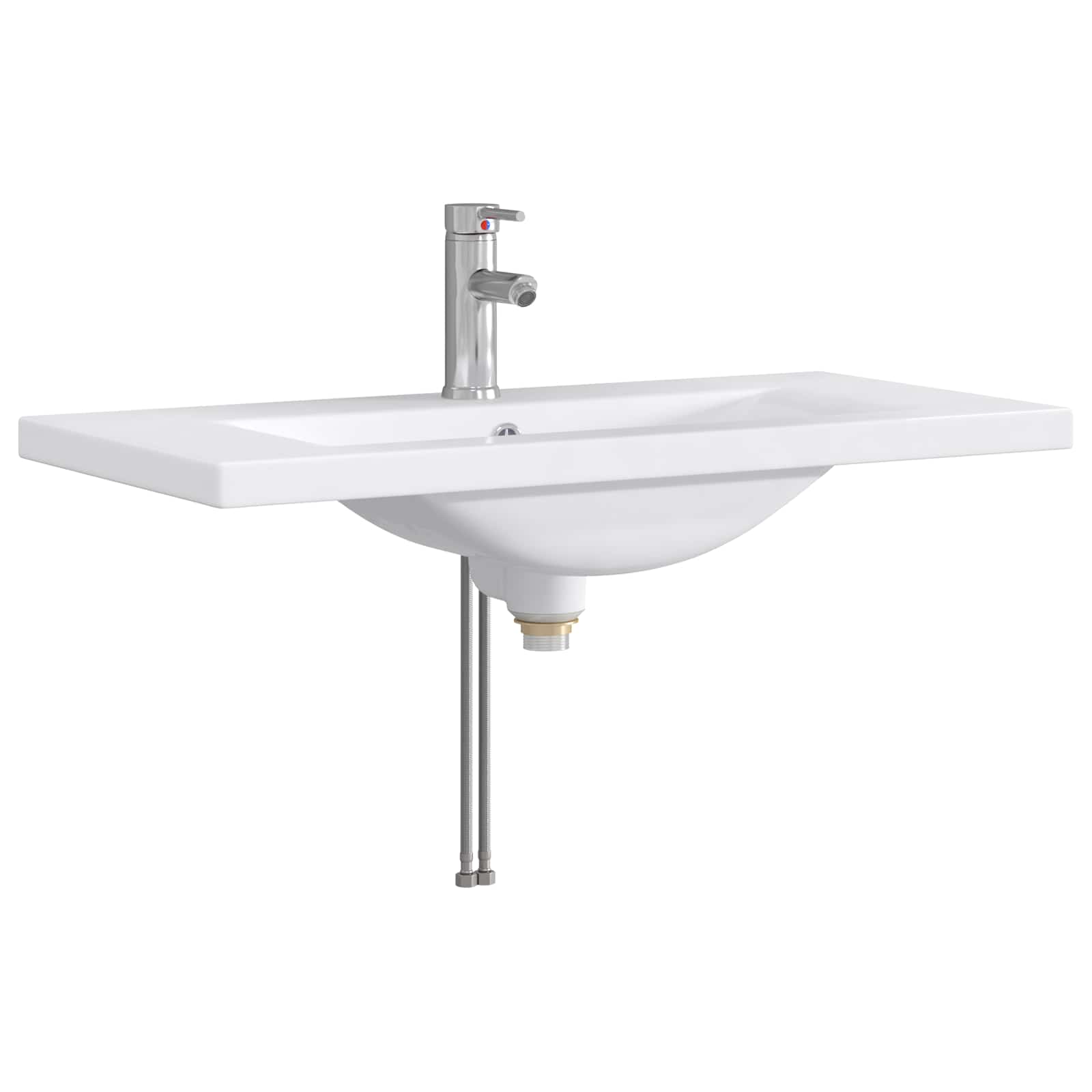 Vannitoa pesu kauss Kroom 81 x 40 x 17,5 cm Metall