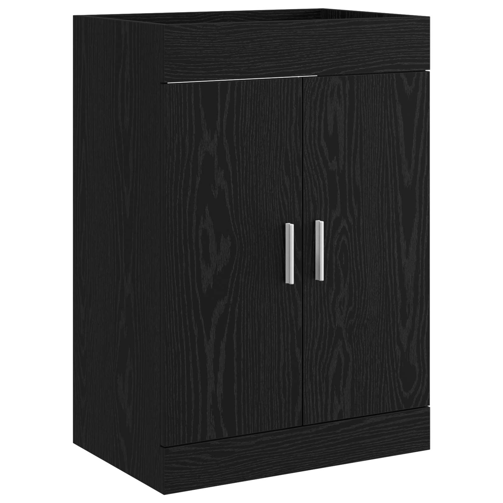 Vannitoa all oleva kraani kapp Must tamm 78,5 x 37,5 x 81 cm