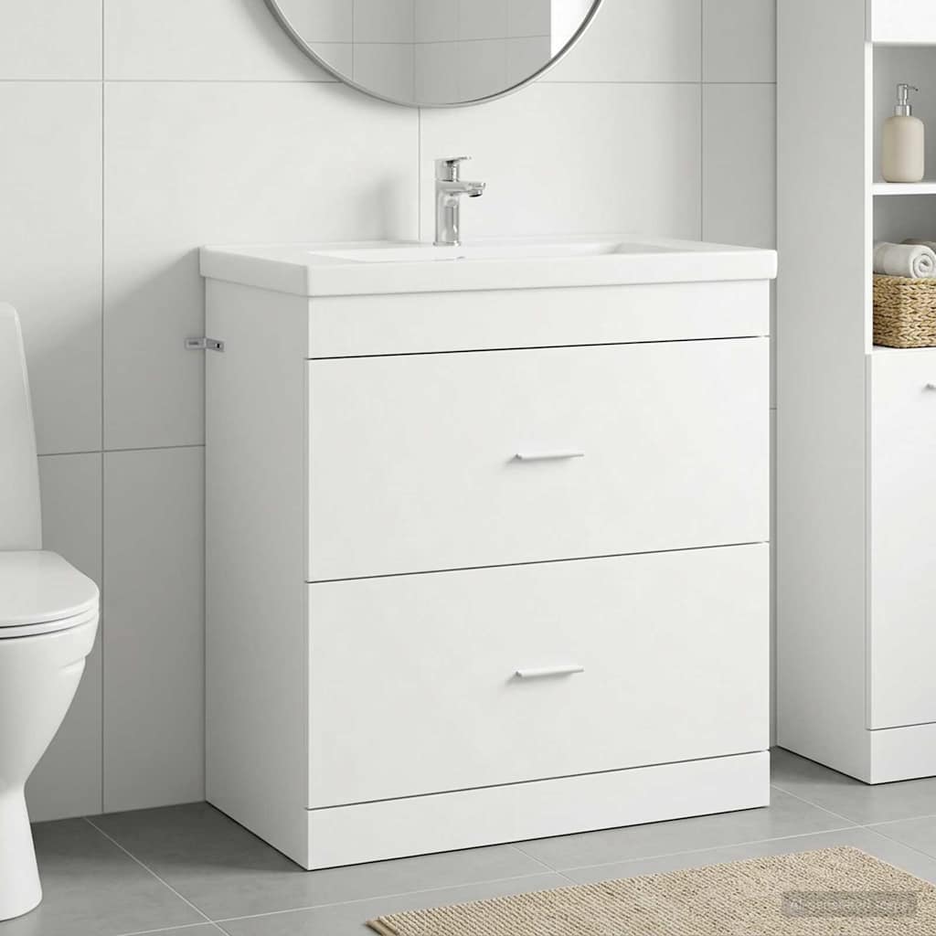 Vannitoa all oleva kraani kapp Valge 78,5 x 37,5 x 81 cm