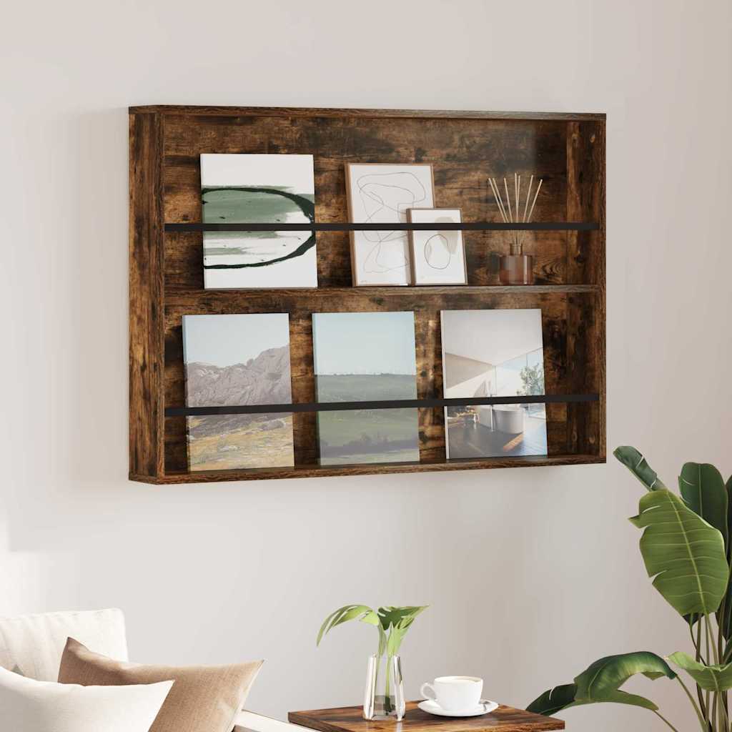 Ajakirja riiul Suitsutatud tamm 100 x 12 x 70 cm Tehispuit