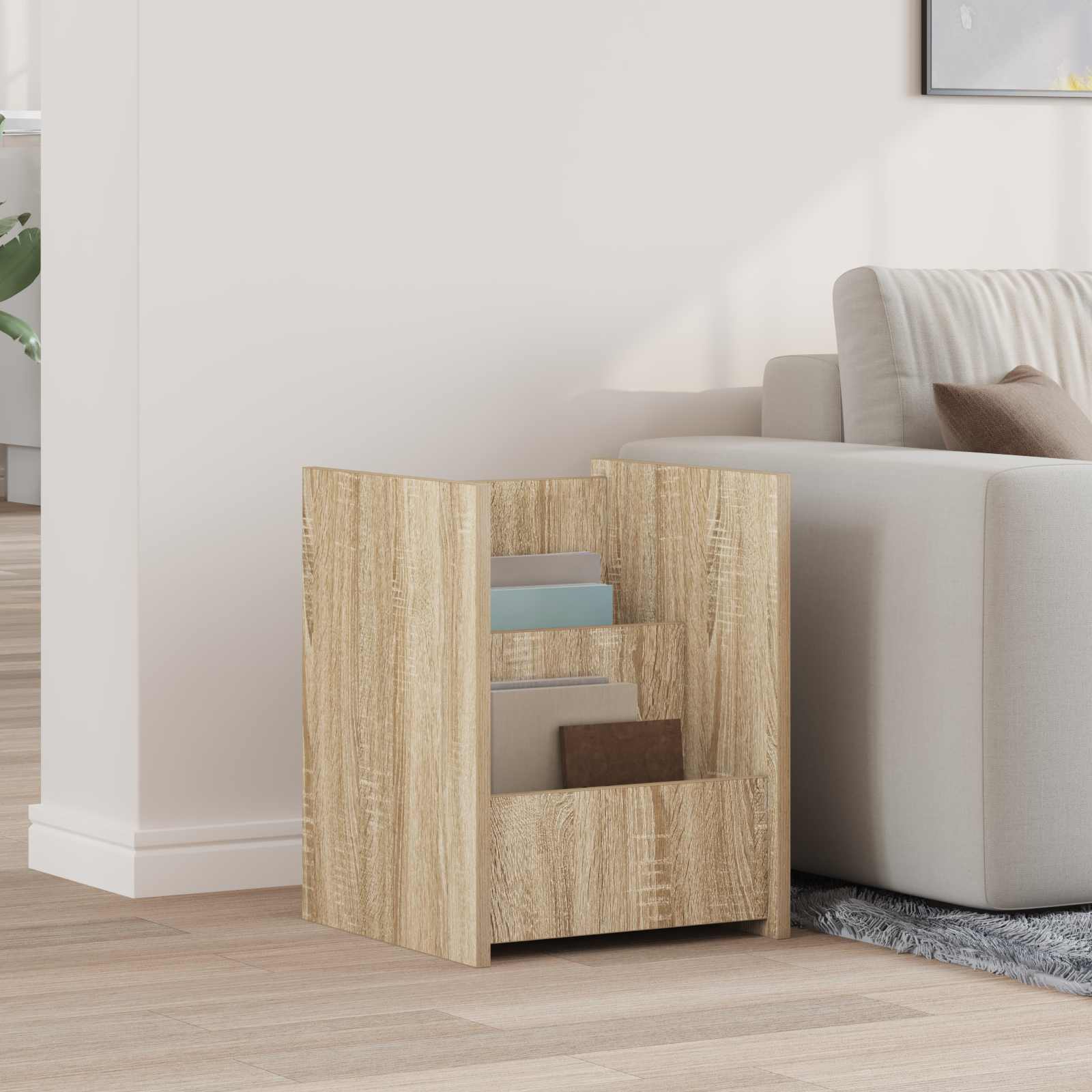 Ajakirja riiul riiuliga Sonoma tamm 35 x 35 x 45 cm Tehispuit