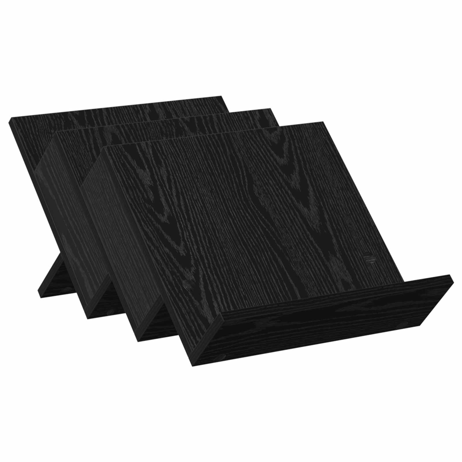 Ajakirja riiul riiuliga Must tamm 53 x 40 x 28,5 cm Tehispuit
